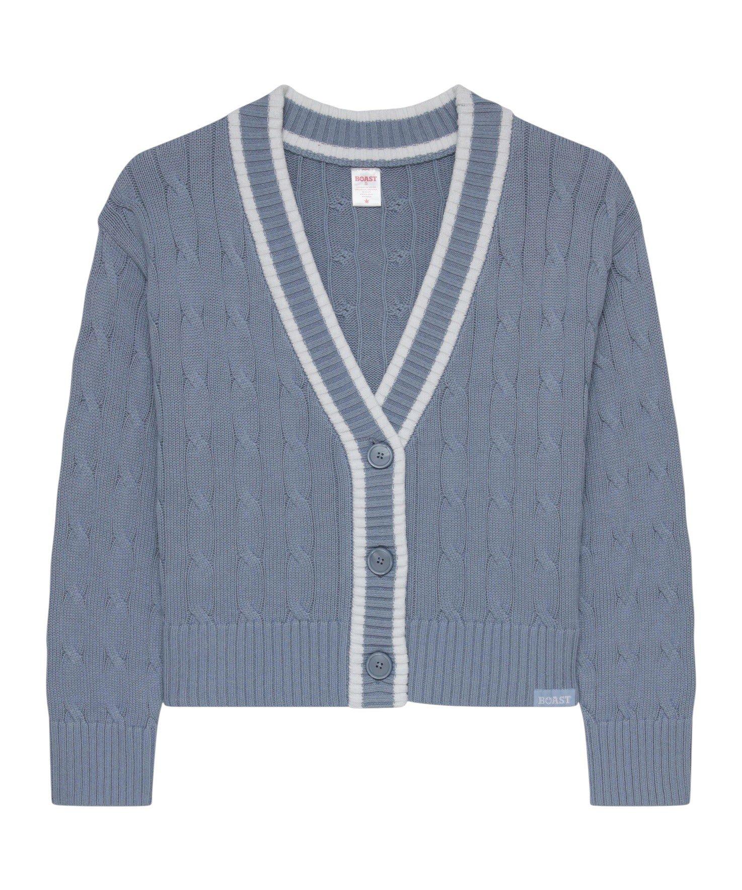 Boast Women's Cardigan Sweater - Lt Blue - LT BLUE